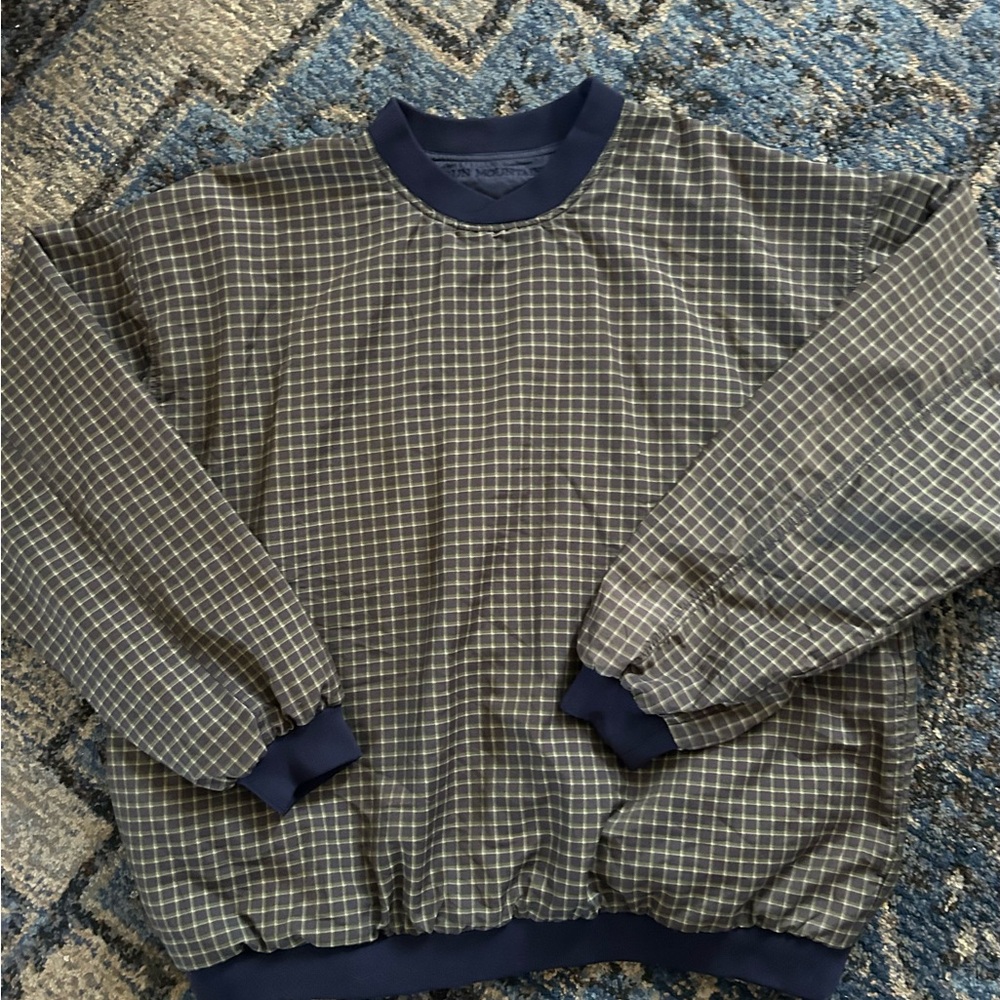 Sun Mountain Navy Plaid, Reversible, Golf, Pullov… - image 4